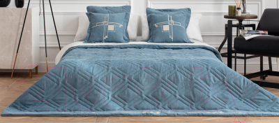 Набор текстиля для спальни Pasionaria Бриджит 230x250 с наволочками (голубой)