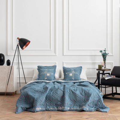 Набор текстиля для спальни Pasionaria Бриджит 230x250 с наволочками (голубой)
