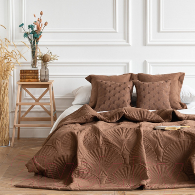 Набор текстиля для спальни Pasionaria Хьюго 230x250 с наволочками (коричневый)