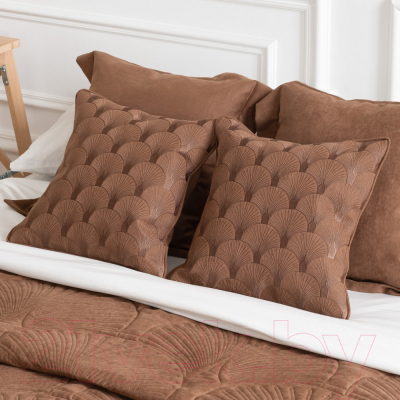 Набор текстиля для спальни Pasionaria Хьюго 230x250 с наволочками (коричневый)