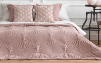 Набор текстиля для спальни Pasionaria Хьюго 230x250 с наволочками (пудровый) - 