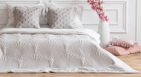 Набор текстиля для спальни Pasionaria Хьюго 230x250 с наволочками (светло-серый) - 