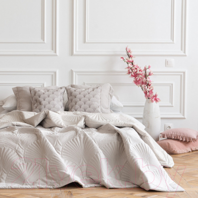 Набор текстиля для спальни Pasionaria Хьюго 230x250 с наволочками (светло-серый)