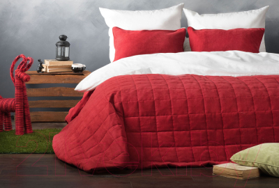 Набор текстиля для спальни Pasionaria Софт 160x220 с наволочками (красный)
