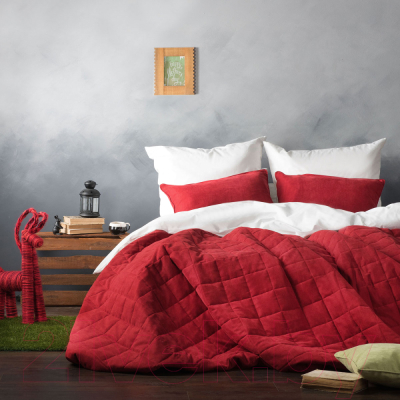 Набор текстиля для спальни Pasionaria Софт 160x220 с наволочками (красный)
