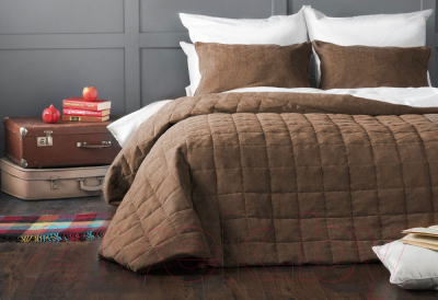 Набор текстиля для спальни Pasionaria Софт 160x220 с наволочками (коричневый)