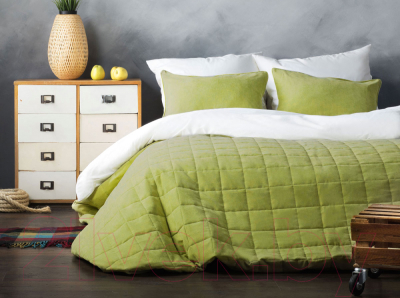Набор текстиля для спальни Pasionaria Софт 160x220 с наволочками (зеленый)