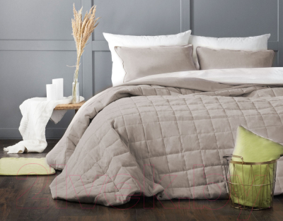 Набор текстиля для спальни Pasionaria Софт 160x220 с наволочками (светло-серый)