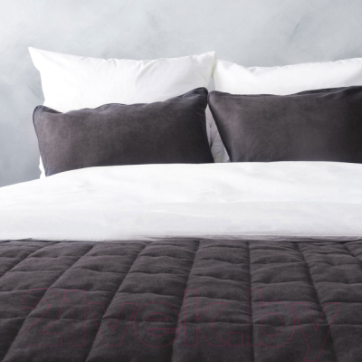 Набор текстиля для спальни Pasionaria Софт 160x220 с наволочками (темно-серый)