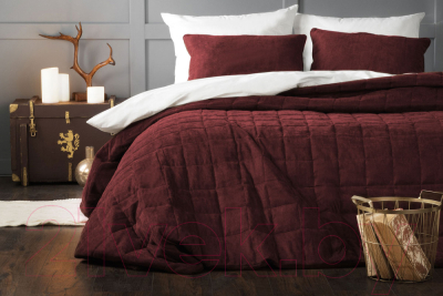 Набор текстиля для спальни Pasionaria Софт 250x270 с наволочками (бордовый)