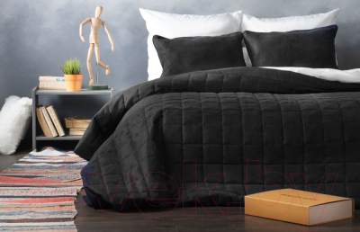 Набор текстиля для спальни Pasionaria Софт 250x270 с наволочками (черный)