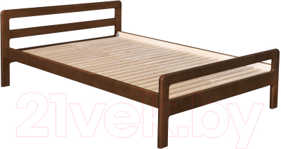 Элегия Массив 1.8Н (орех лак) Двуспальная кровать купить в Минске ...