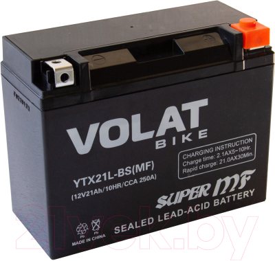 Мотоаккумулятор VOLAT YTX21L-BS MF R+ (21 А/ч)