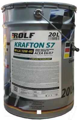 Моторное масло Rolf Krafton S7 M-LA 10W40 / 322463 (20л)