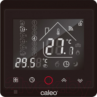 Терморегулятор для теплого пола Caleo С936 Wi-Fi (Black Lux)