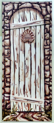 Деревянная дверь для бани Dlyabani Дверь в сказку 70x190 / 408397 (массив липа, коробка хвоя)