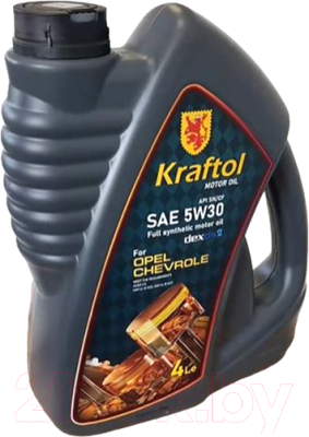 Моторное масло Kraftol 5W30 для Opel SN/CF C3 / 4120 (4л)