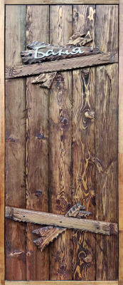 Деревянная дверь для бани Dlyabani Дворянская баня 70x160 / 407767 (массив липа, коробка хвоя)