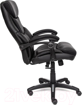Кресло офисное Tetchair Cambridge кожзам/ткань (черный/черный)