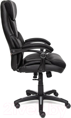 Кресло офисное Tetchair Cambridge кожзам/ткань (черный/черный)