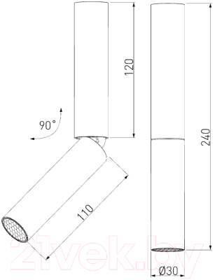 Точечный светильник Elektrostandard Pika 6W / 25029/LED (серебристый)