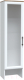 Шкаф-пенал Rinner Мармарис М04 с надстройкой (белый текстурный/белый глянец) - 