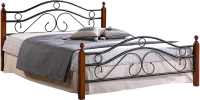 Двуспальная кровать Tetchair Secret De Maison AT-803 160x200 (красный дуб/черный) - 