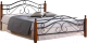 Двуспальная кровать Tetchair Secret De Maison AT-803 160x200 (красный дуб/черный) - 