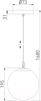 Потолочный светильник Elektrostandard Sfera H D200 / 35158/U (черный)