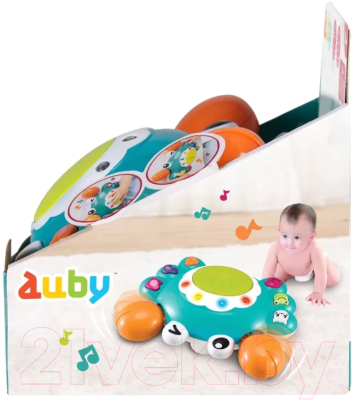 Развивающая игрушка Auby Ползающий краб 2 в 1 / 41084