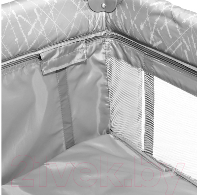 Кровать-манеж Lorelli Torino 2 Fog Striped Elements / 10080462212