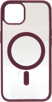 Чехол-накладка Case Acrylic MagSafe для iPhone 12/12 Pro (бордовый) - 