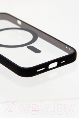 Чехол-накладка Case Acrylic MagSafe для iPhone 12 Pro Max (черный)