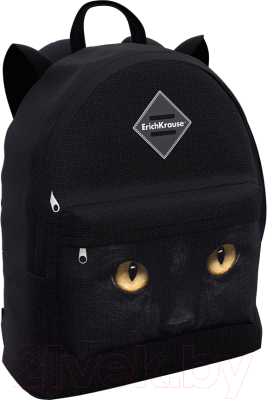 Школьный рюкзак Erich Krause EasyLine Animals 17L Black Cat / 57280