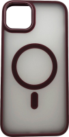 Чехол-накладка Case Acrylic MagSafe для iPhone 14 Pro (бордовый) - 