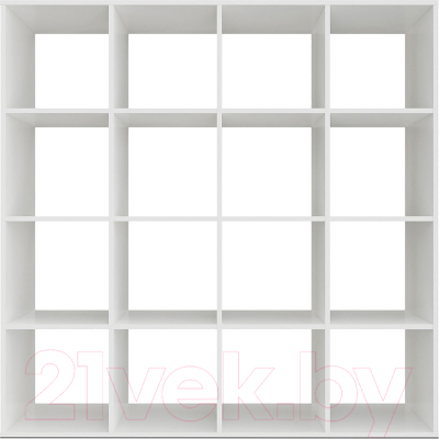Стеллаж Mebel-Ars Калакс 4x4 (белый)