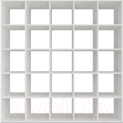 Стеллаж Mebel-Ars Калакс 5x5 (белый)