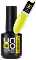 База для гель-лака Uno Color Neon Rubber Base Neon Yellow (12г) - 