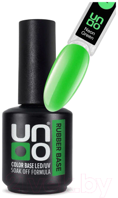 База для гель-лака Uno Rubber Color Base Gel Neon Green (12г)