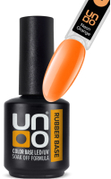 База для гель-лака Uno Rubber Color Base Gel Neon Orange (12г) - 