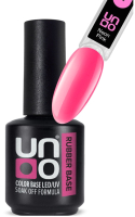 База для гель-лака Uno Rubber Color Base Gel Neon Pink (12г) - 