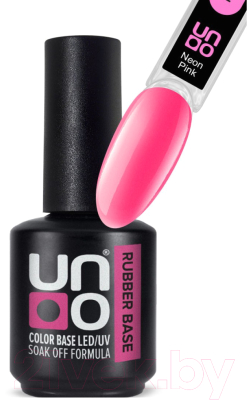 База для гель-лака Uno Rubber Color Base Gel Neon Pink (12г)
