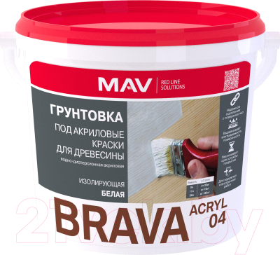 Грунтовка MAV Brava ВД-АК-04 (11л, белый)