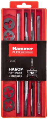 Резьбонарезной набор Hammer Flex 601-039