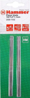 Комплект ножей для электрорубанка Hammer Flex 209-102 PB (2шт)