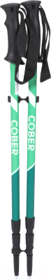 Трекинговые палки Cober Cardamine / 2304 (р-р 100-140, зеленый)