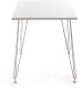 Миниатюра изображения товара Обеденный стол Tetchair Star 110xx70x75 (белый топ/белые ножки)