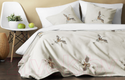 Набор текстиля для спальни Pasionaria Аника 230x250 с наволочками (кремовый)