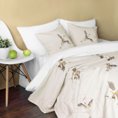 Набор текстиля для спальни Pasionaria Аника 230x250 с наволочками (кремовый)