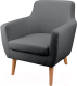 Кресло мягкое Sonit Neo (сахара 026/серый графит) - 